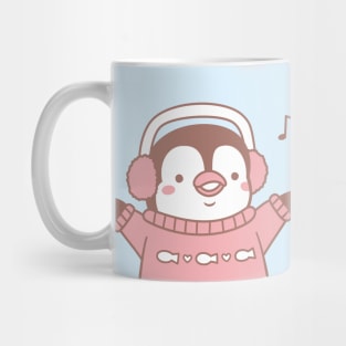 Cute Penguin in Winter Sweater Mug